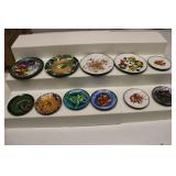 1960s Copper Enamelled Coasters Set