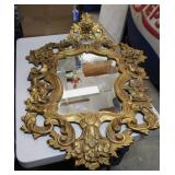 Antique Wood Mirror 52'T 36' W