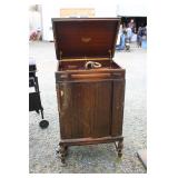Antique Record Player ( Was in a House Fire )