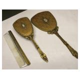 Vintage Vanity Mirror Brush & Comb