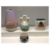 Native American Pottery Signed