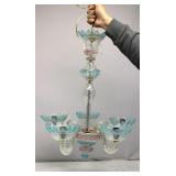 Murano 1950's Glass Chandelier 24'T 20'W