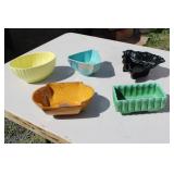 MCM Pottery  Planters set of 5