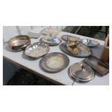 Silver Plate Dishes Lot
