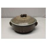 Stoneware Covered Mixing Bowl