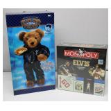 Elvis Presley Blue Sky Bear & Monopoly Game
