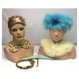 Vintage Hats Collars & Hanger