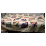 Vintage Hand Made Quilt & Carry Bag Full Size