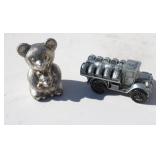 Hams Truck & Bear Still Banks w Coins inside