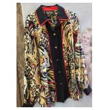 1980s Bob Mackie Wearable Blouse size L