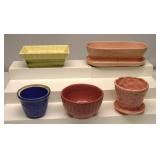MCM Pottery Plant Pots Lot