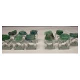 Green Fluorite Glass Napkin Holders