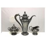 Vintage Silver Plate Coffee Pot Set