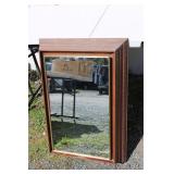 Vintage Wall Cabinet 23" x 33" Wood Frame