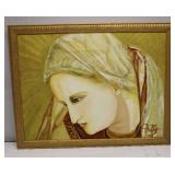 Oil on Board Signed Art Work 27 x 21