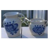 Casey Pottery Pitcher & Cookie Jar