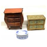 Jewelry / Trinket Boxes Lot of 3