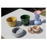 MCM Pottery Planters Lot of 5