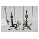 Antique Brass / Iron Fire Dogs