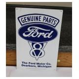Metal Ford V8 Parts Sign 17' x 11'