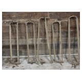 Antique Cow Stanchion set of 5