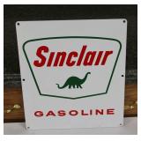 Metal Enamel Sinclair Gasoline Sign 12' x 13.5'