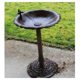 Cast Iron Bird Bath 28"T 19"R