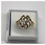 10K Gold Diamond Ring