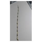 10K Y Gold London Blue Topaz Diamond Bracelet