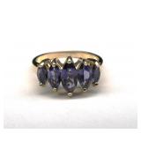 10K Yellow Gold Tourmaline Ring size 7