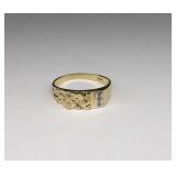 10K Yellow Gold Diamond Ring size 9