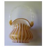 Fenton Glass Basket 8" Tall