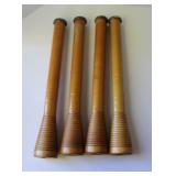 vintage industrial textile bobbins set 4