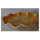 Dugan Carnival Glass bowl Apple Blossom Twigs