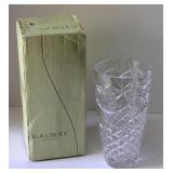 Galway Irish Crystal Vase 8" Tall