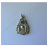 Sterling Enameled World War II Era Religious Medal