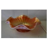 Dugan opalescent marigold carnival glass Bowl