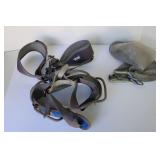 Petzl Corax harness features adjustable leg loops