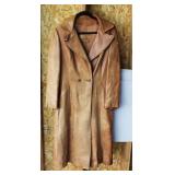 Vintage Full Length Leather Woman