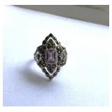 Sterling Silver Vintage Spaniel Ring