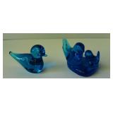 Mid Century Blown Glass Birds Sweden Made