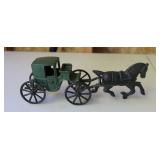 Cast Iron Horse & Buggy