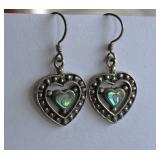 Sterling Silver Mother of Pearl Earrings