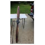 Wood Airplane Propeller 72' Long Wall Hanging