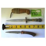 Antique Knife Set of 3
