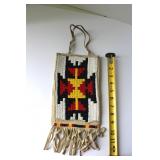 Native American Made Beaded Flat Bag