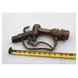 Vintage brass gas pump nozzle