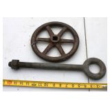 Antique industrial assembly