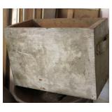 Vintage Wood Crate w Handles