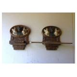 Mid Century Scotty Dog Leash Rack & Cardholder